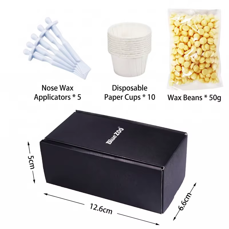 Kit de cire de nez indolore portable pour hommes et femmes