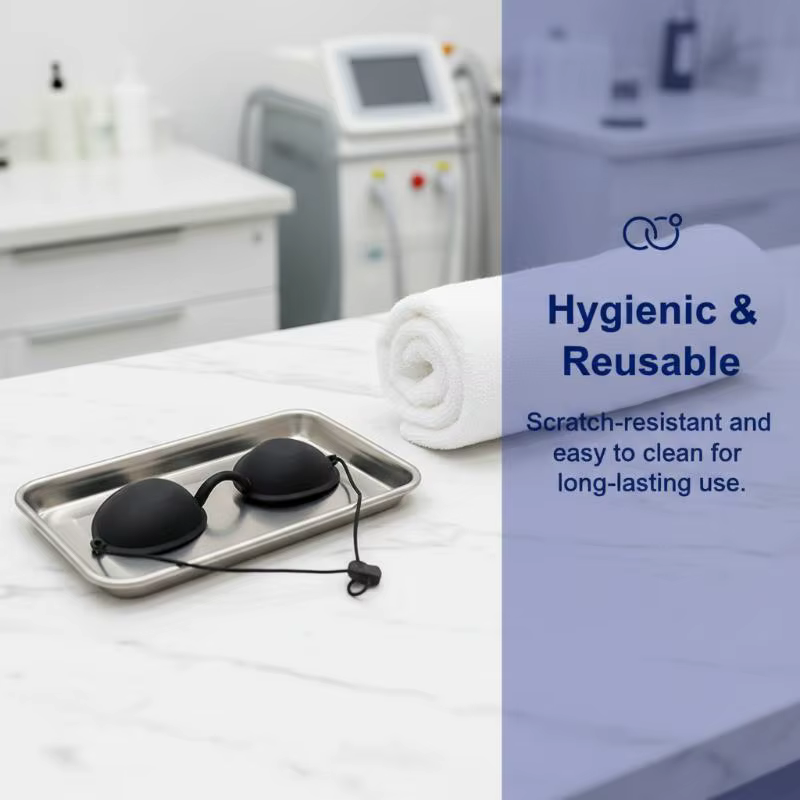 Lunettes de protection oculaire en silicone souple pour laser IPL