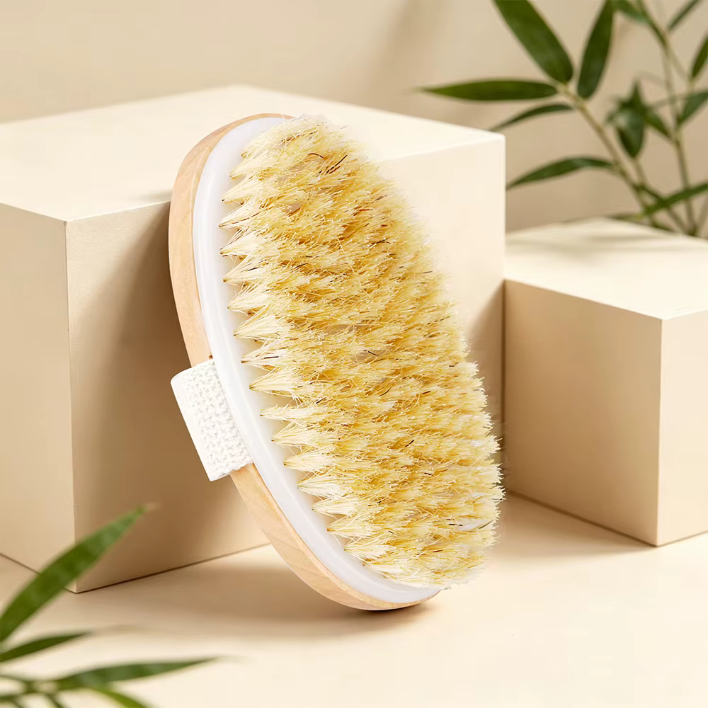 Brosse à cheveux en poils de sanglier pour hommes
