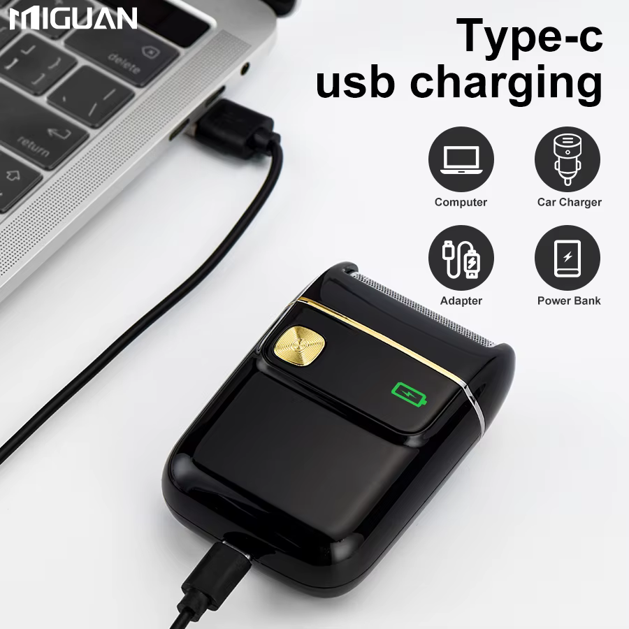 Rasoir électrique rechargeable par USB - Lames oscillantes