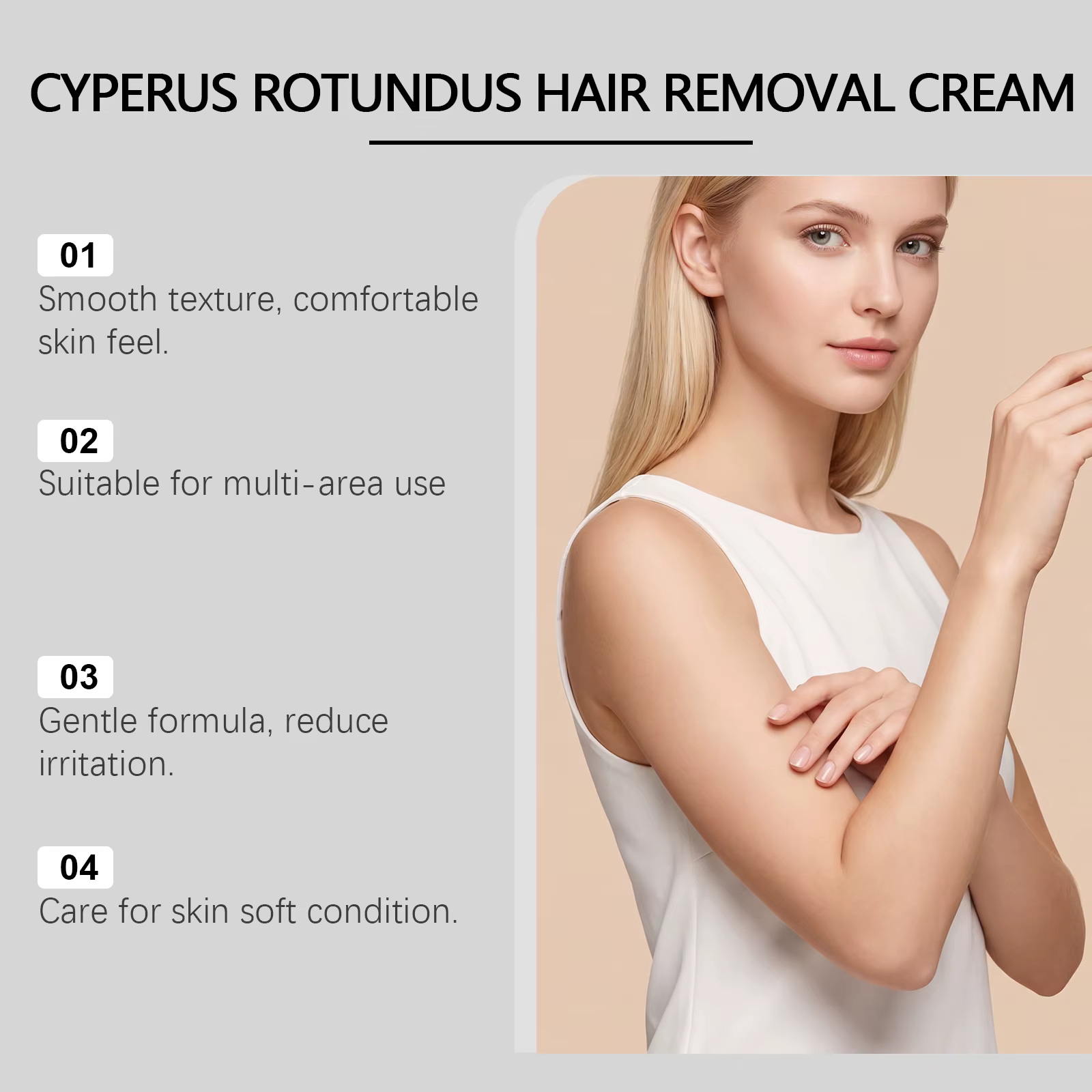 Crème dépilatoire Cyperus Rotundus