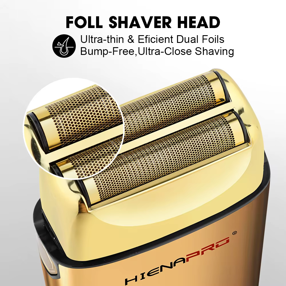 HIENA machine à raser hommes rasoir électrique tondeuse à cheveux boîtier en métal Rechargeable Pro