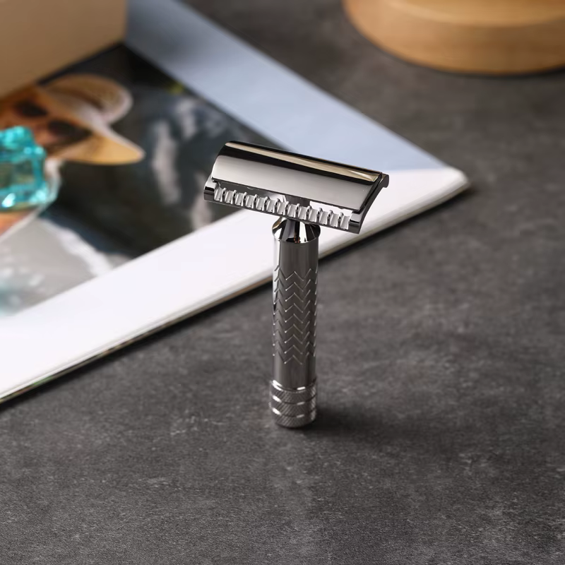 YAQI CASTOR rasoir de sécurité en acier inoxydable-longueur 79mm 0.45mm écart professionnel luxe toilettage essentiels