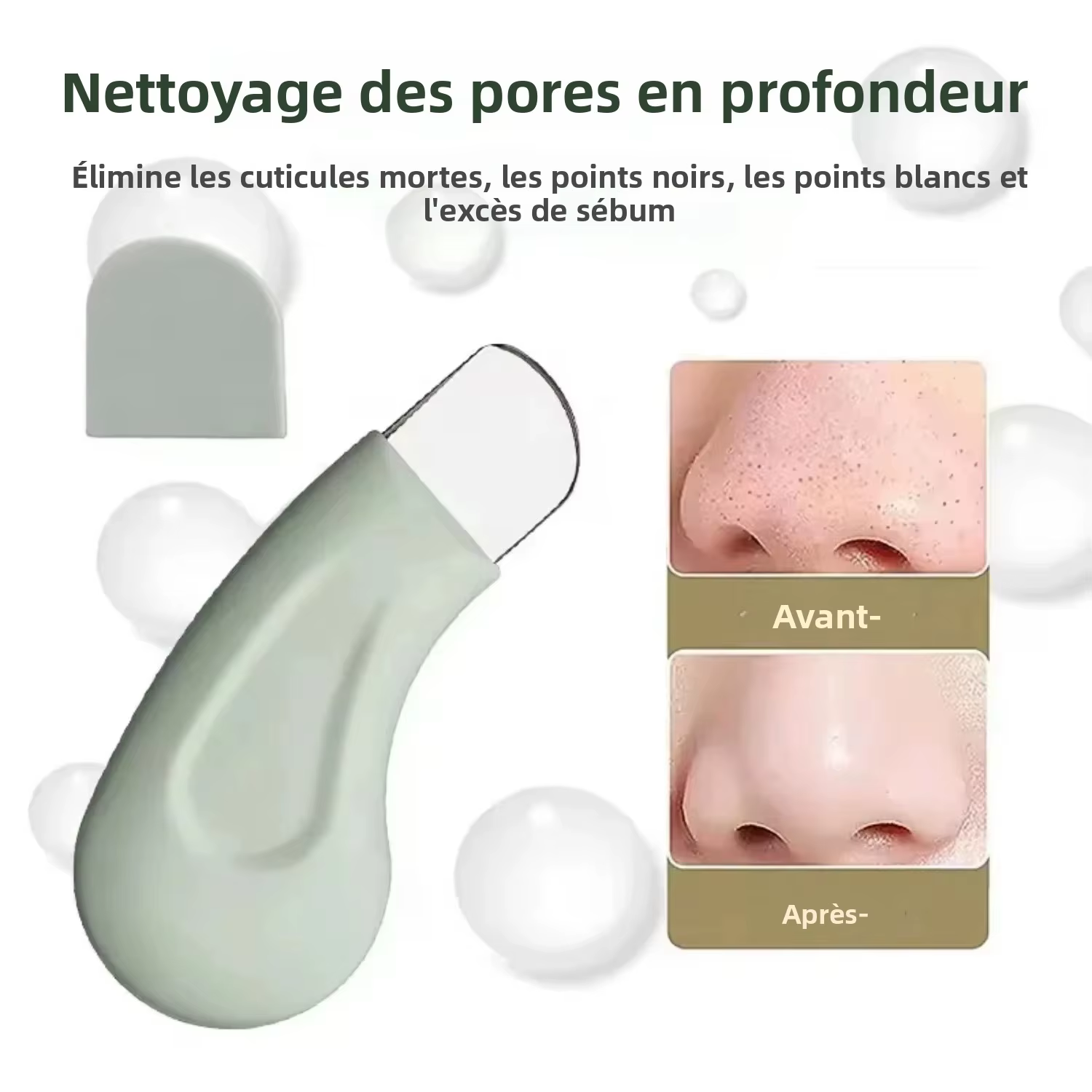 Outil de nettoyage en profondeur pour éliminer les points noirs