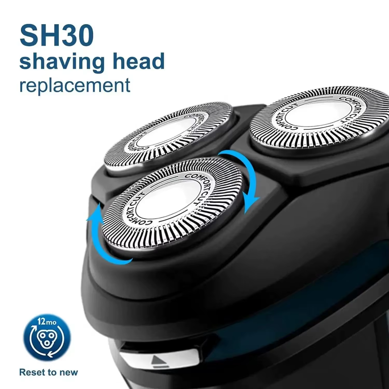 Lames de têtes de rechange SH30/52 compatibles avec les rasoirs électriques Philips Norelco série 3000