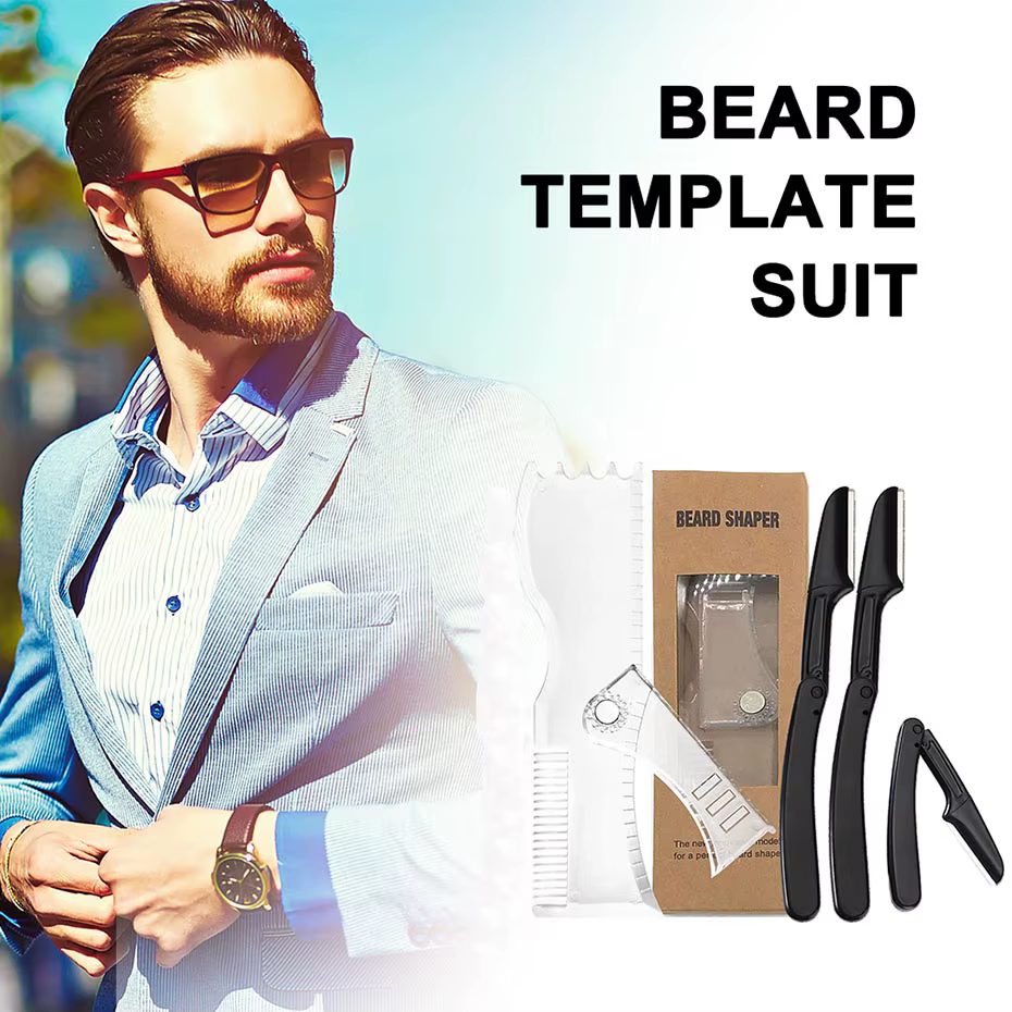 Kit de peigne réglable pour façonner la barbe