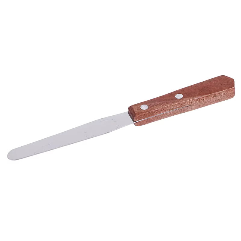 1 spatule à cire en acier inoxydable