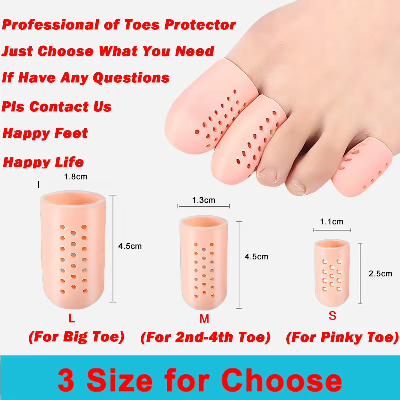 Pexmen 2 pièces/paire protecteurs d'orteils en Gel capuchons