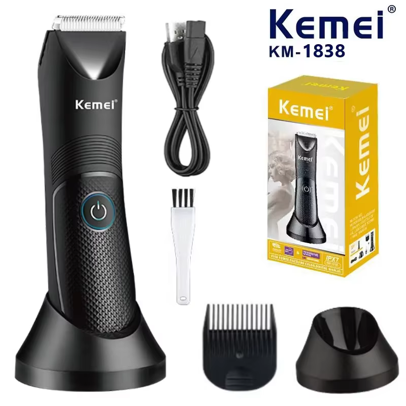 Kemei KM-1838 zone d'aine tondeuse à cheveux