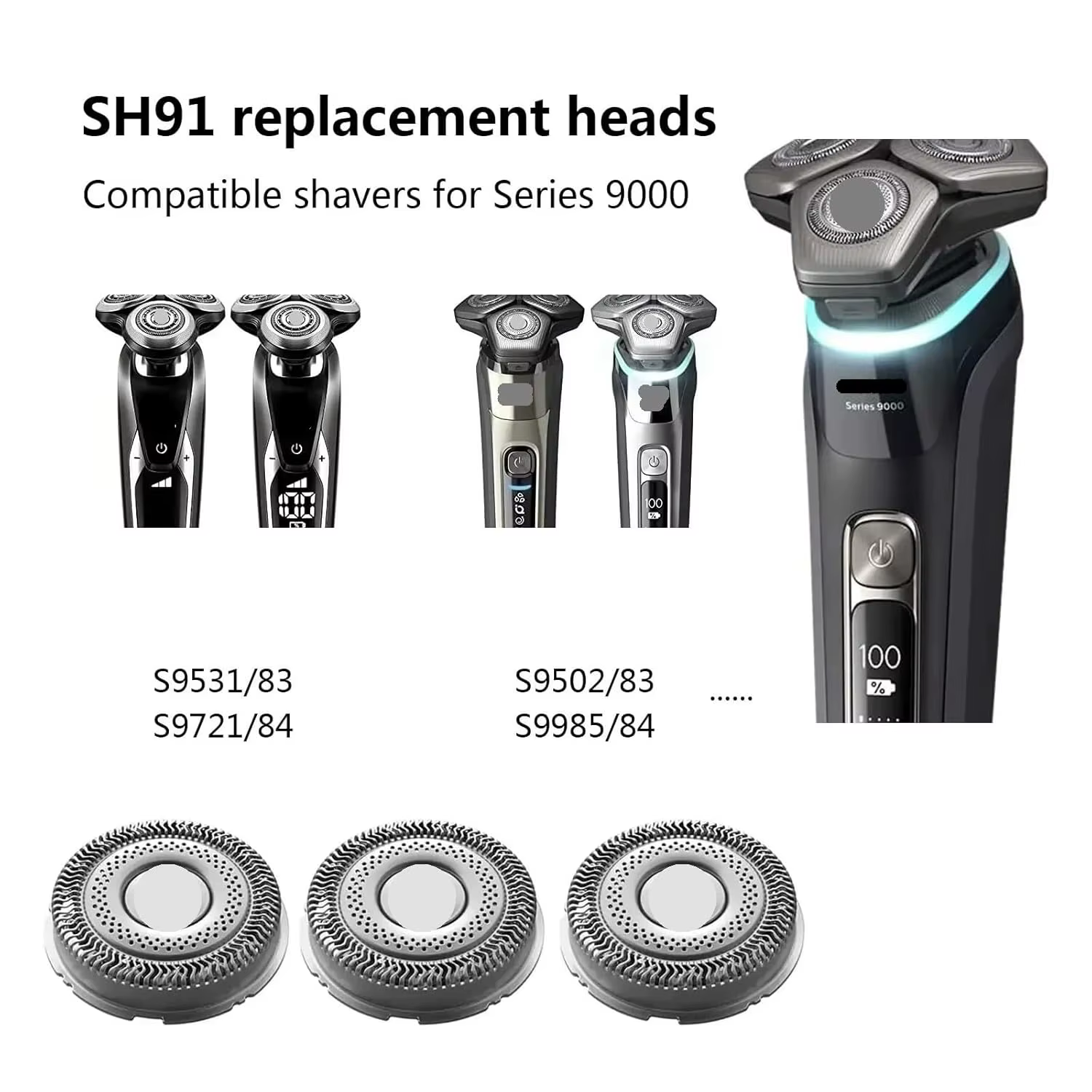 Tête de rasoir de rechange SH91/50