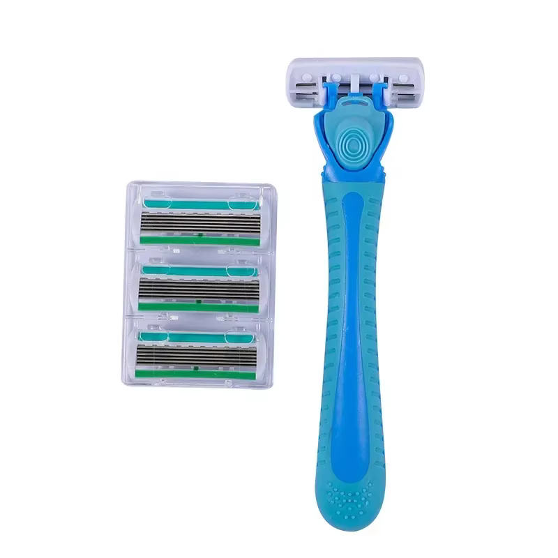 Rasoir manuel pour femme à 6 lames