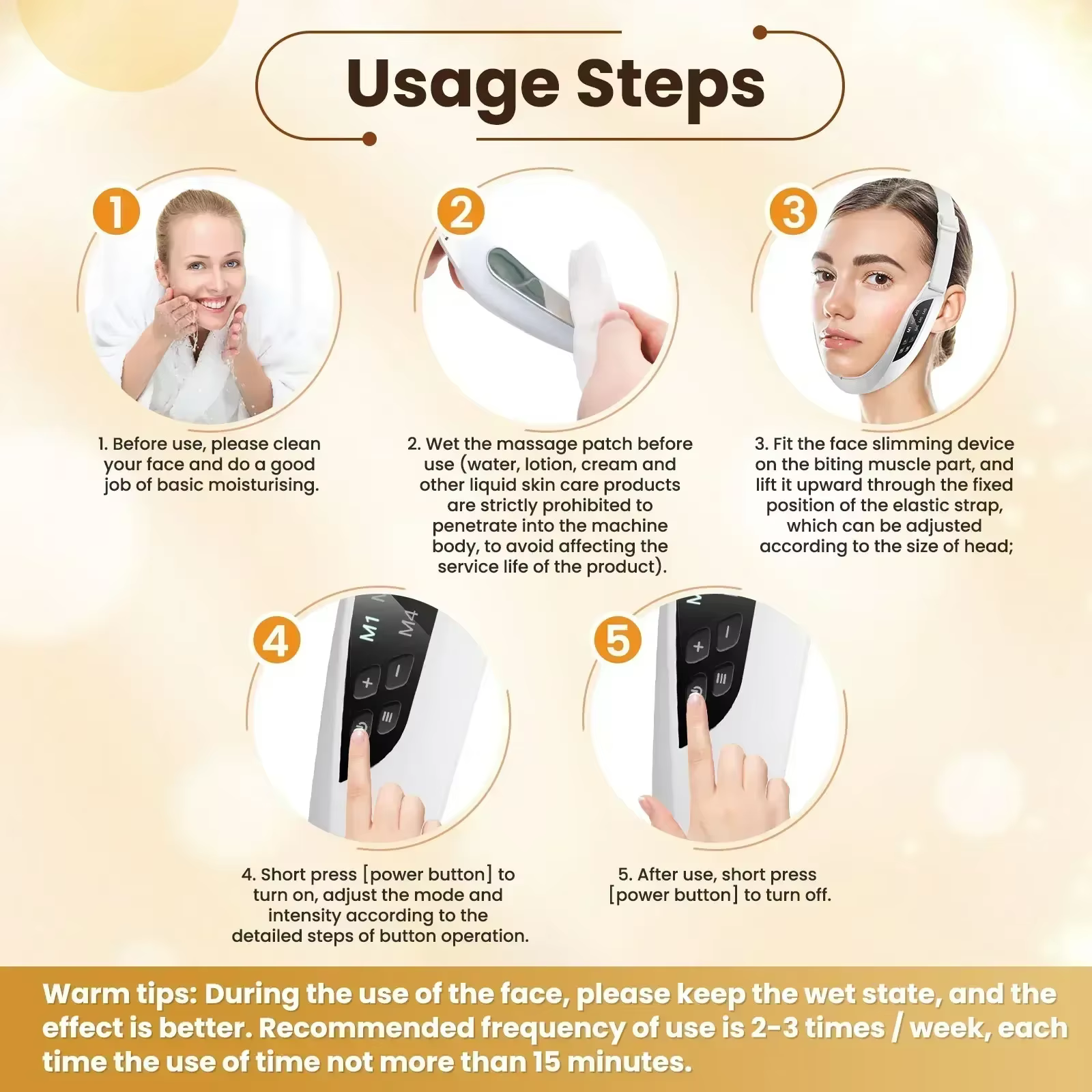 Appareil de Lifting Visage V EMS Électrique