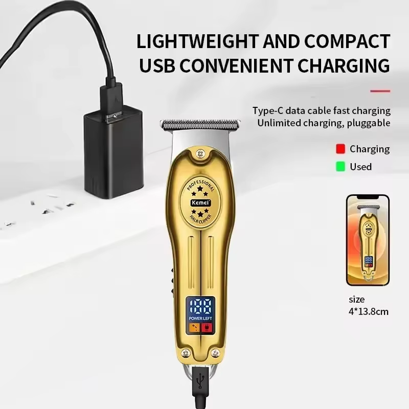 Kemei KM-678 KM-2024 KM-2628 tondeuses à cheveux électriques professionnelles tondeuse à barbe Rechargeable hommes