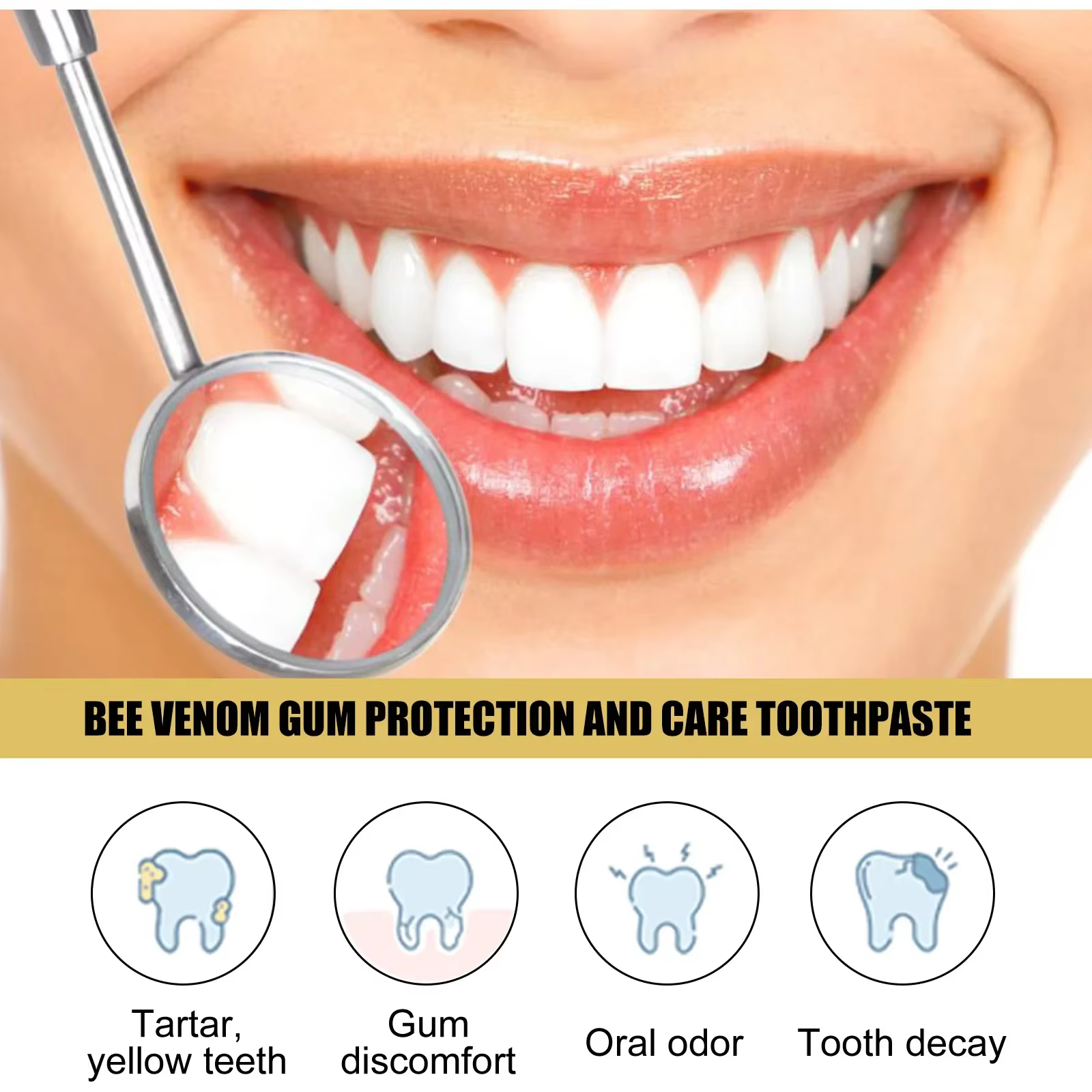 Dentifrice réparateur de gencives, élimination de la plaque dentaire, élimination des caries, protection contre la mauvaise haleine, décoloration des taches dentaires, nettoyage en profondeur, éclairc