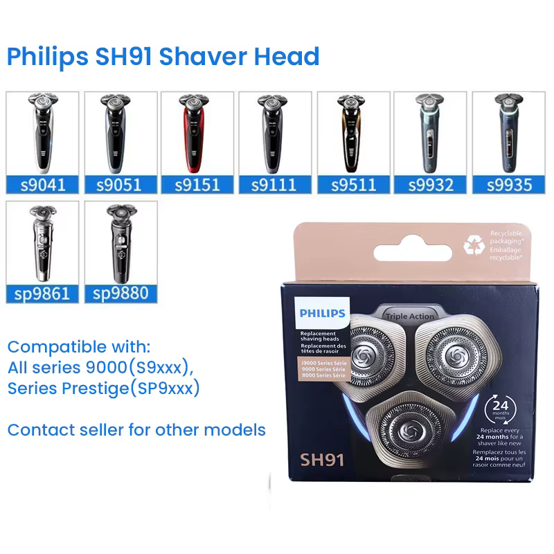 Tête de rasage de rechange Philips SH91