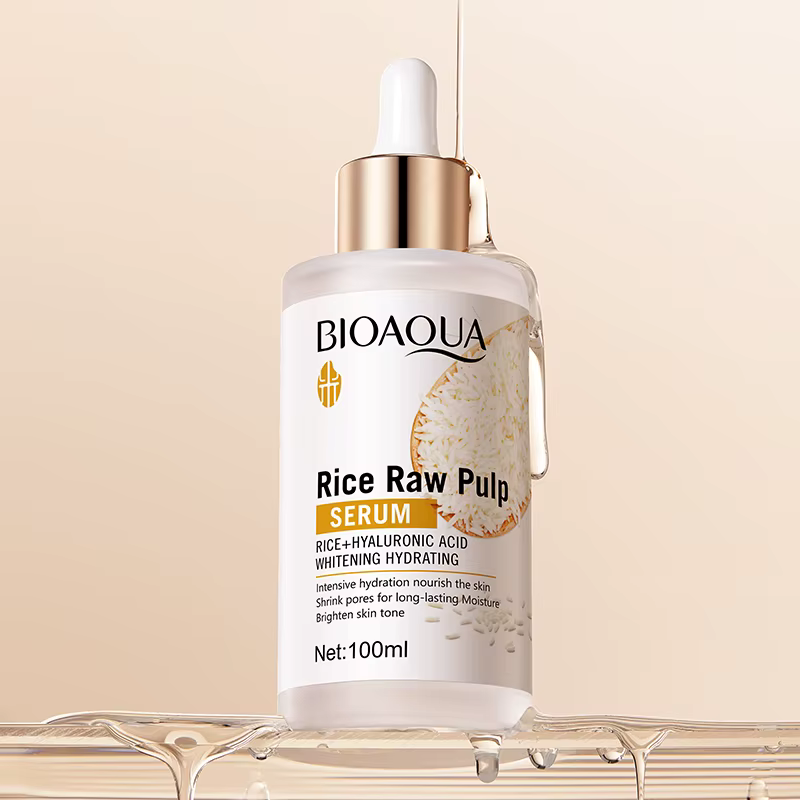 BIOAQUA – sérum pour le visage au riz blanc, hydratant, Anti-rides, Anti-âge, blanchiment, Essence pour le visage, soins pour la peau