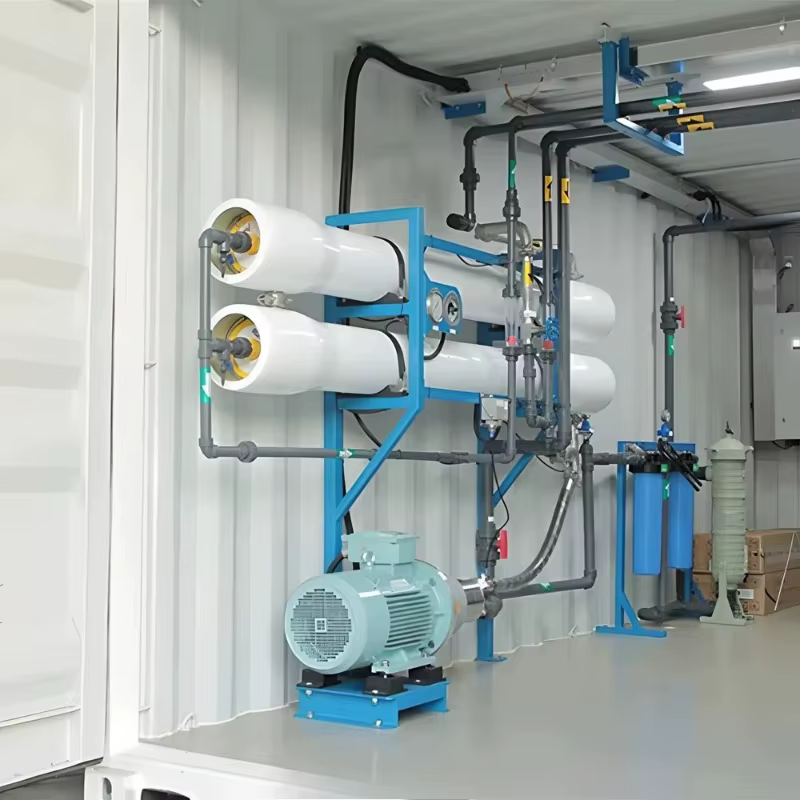 Système de traitement d'eau RO sur châssis sur mesure de grande taille, équipement de purification d'eau de qualité industrielle