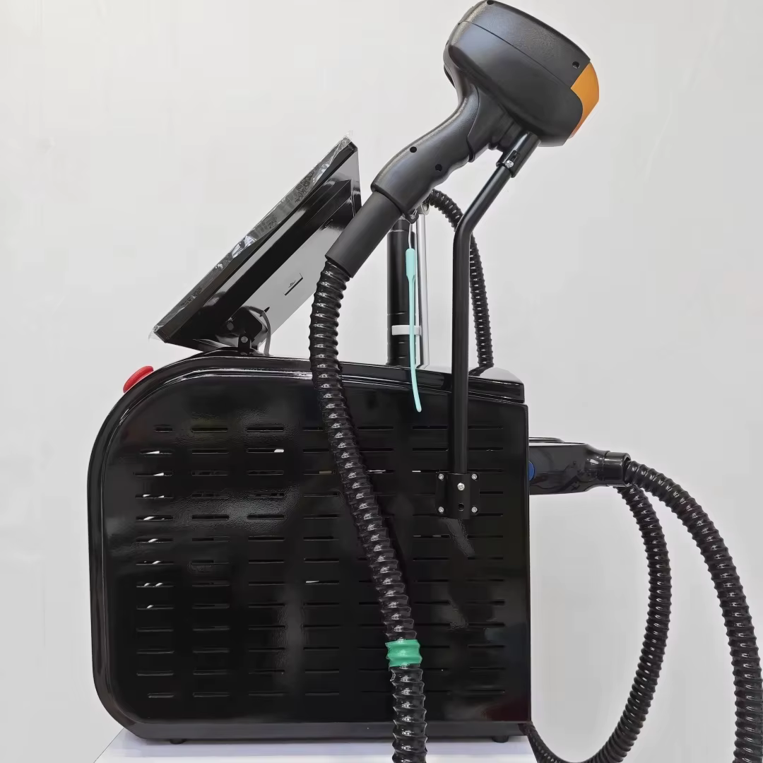 Soprano 2-en-1 titane glace platine Diode 755nm 808nm 1064nm 940nm quatre longueurs d'onde ND:YAG Laser indolore Machine d'épilation