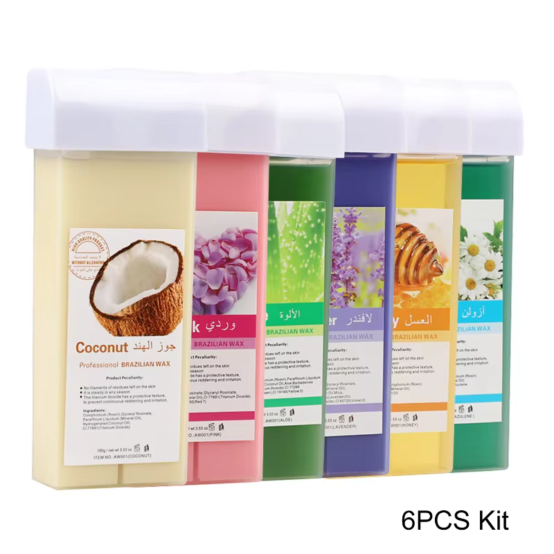 Kit de cire épilatoire-cire de bikini indolore à la rose