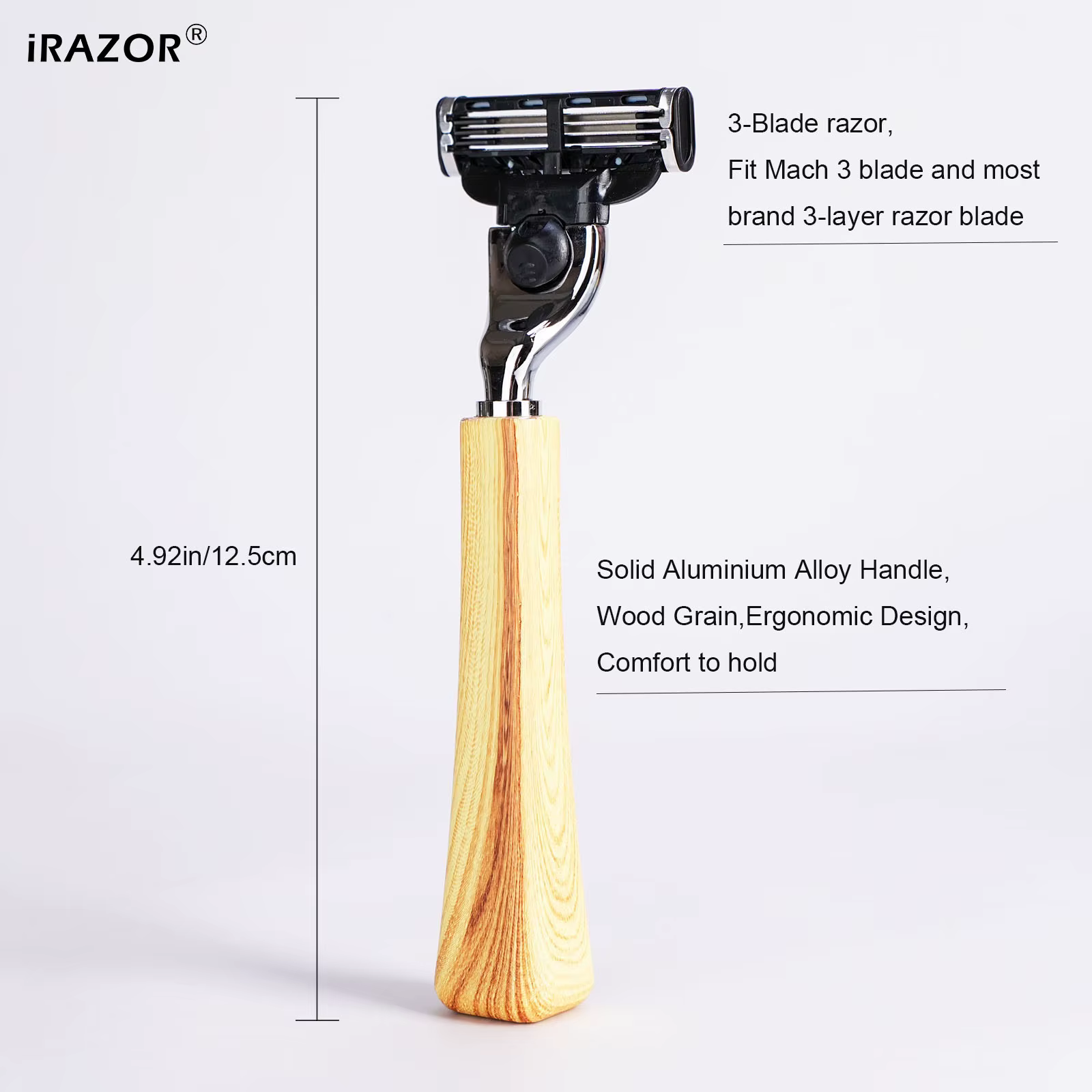 Rasoir manuel à 3 lames iRAZOR pour homme