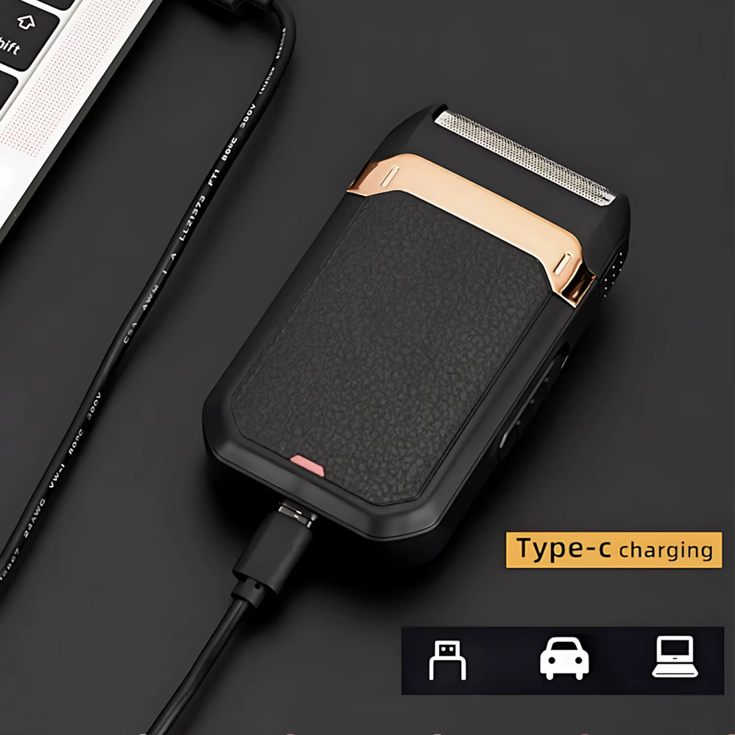 Rasoir à barbe tondeuse à favoris électrique pour homme avec coupe-ongles batterie au Lithium Rechargeable