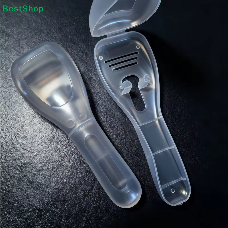 〔R〕Étui de voyage transparent en plastique pour rasoir