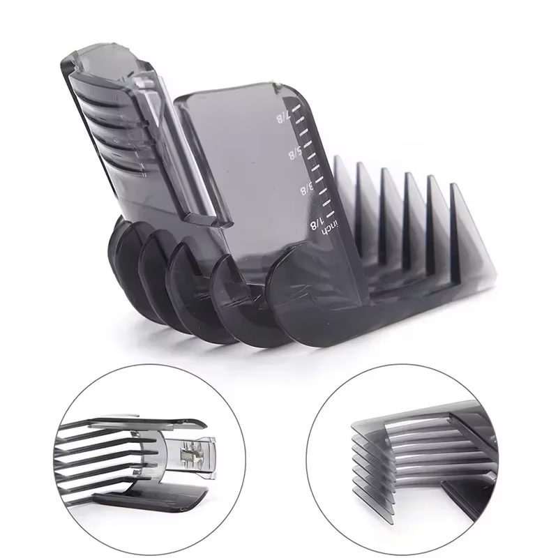 1 pièces tondeuses à cheveux noires tondeuse à barbe peigne accessoire pour Philips QC5130 QC5105 QC5115 QC5120 QC5125 QC5135