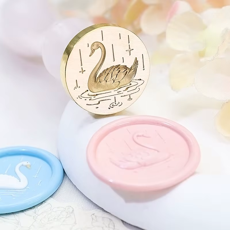 Tête de sceau de cire gaufrée série Garden, 1 pièce - Parfaite pour les lettres d'amour, les invitations, les cartes de vœux, le journalisation, le scrapbooking et les loisirs créatifs