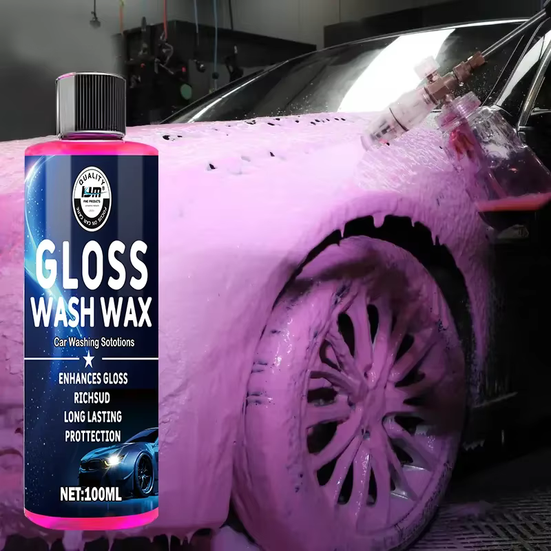 Nouvelle cire de lavage brillante 100 ml - Solution de lavage automobile supérieure pour une brillance accrue et une protection longue durée - Idéale pour le detailing automobile