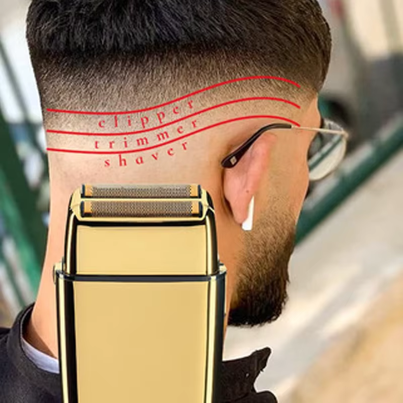 Rasoir électrique Rechargeable en métal pour hommes