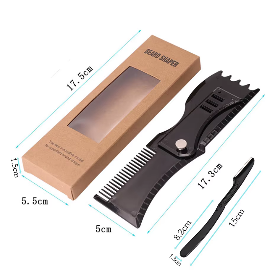 Kit de peigne réglable pour façonner la barbe