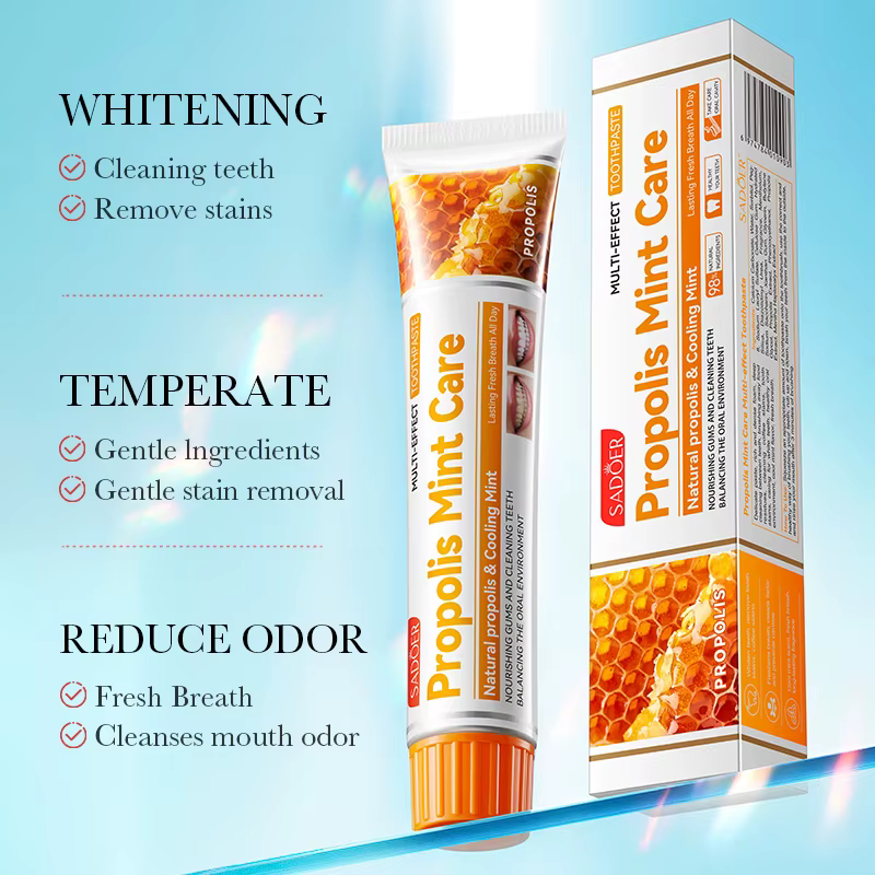 Dentifrice Menthe Soin Dentaire Anti-Caries Rafraîchit l'Haleine Élimine les Plaques Nettoyage en Profondeur Protège Renforce les Dents 30ml/100g