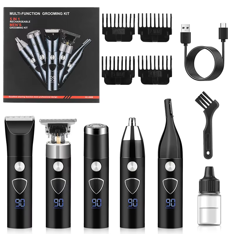 Tondeuse électrique 5 en 1 pour hommes