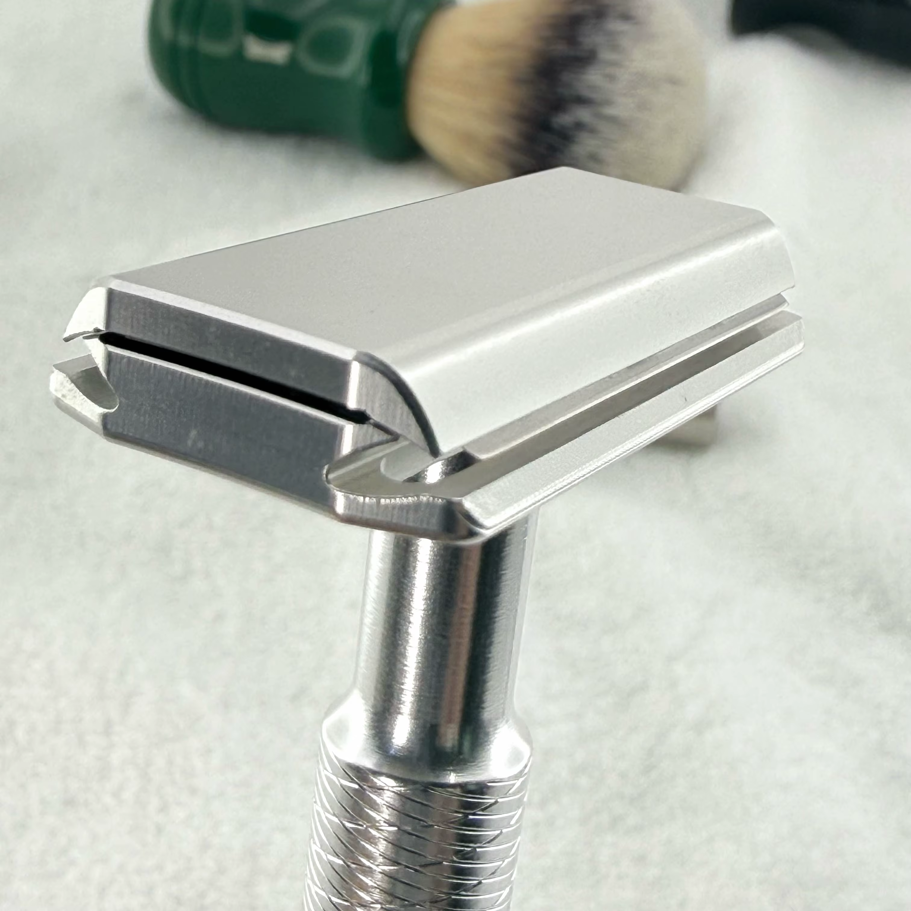 Rasoir de sécurité manuel KAMPFE CNC en aluminium à double tranchant