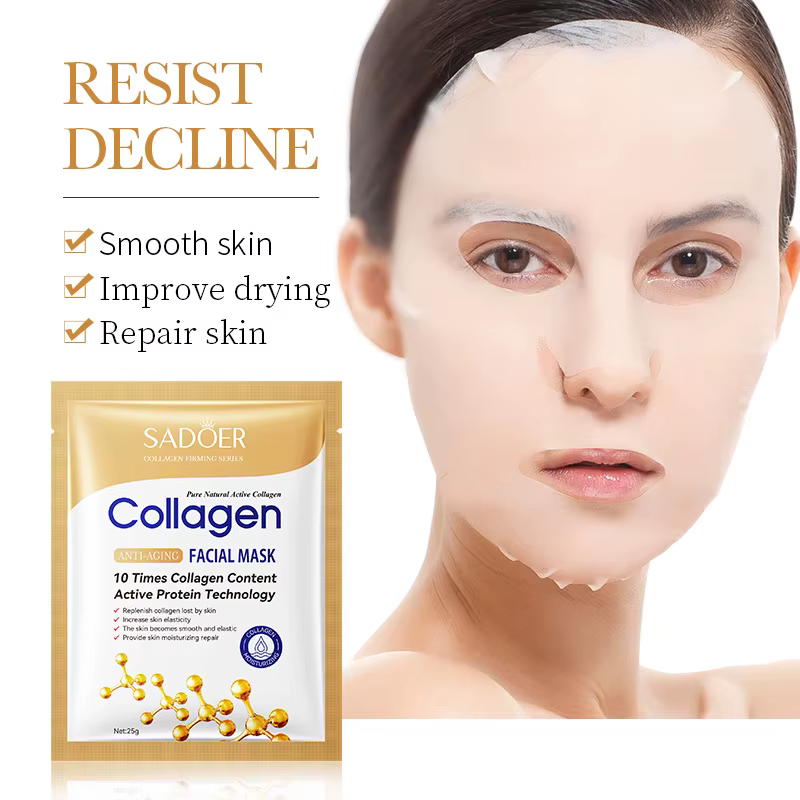 5/10/20/30 pièces SADOER collagène masque Facial raffermissant hydratant réparation éclaircissant soin de la peau