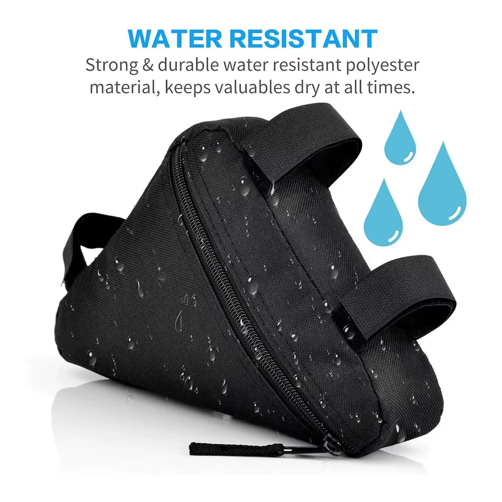 Trousse à outils triangulaire pour cadre de tube avant de vélo, sac de rangement de dégager, poudres imperméables, sac de vélo durable