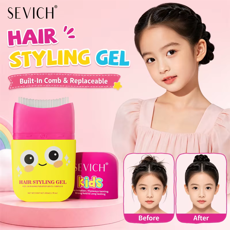 Bâton de cire capillaire pour enfants et femmes, contrôle des bordures, crème de finition anti-frisottis, lissage et fixation des mèches rebelles, gel coiffant.