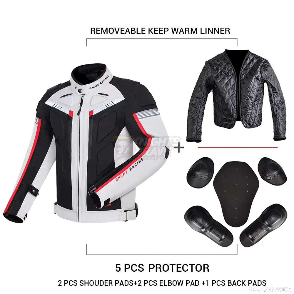 Veste Moto imperméable au froid veste de Motocross hommes Chaqueta Moto équipement de protection Moto vêtements d'équitation Veste de Moto