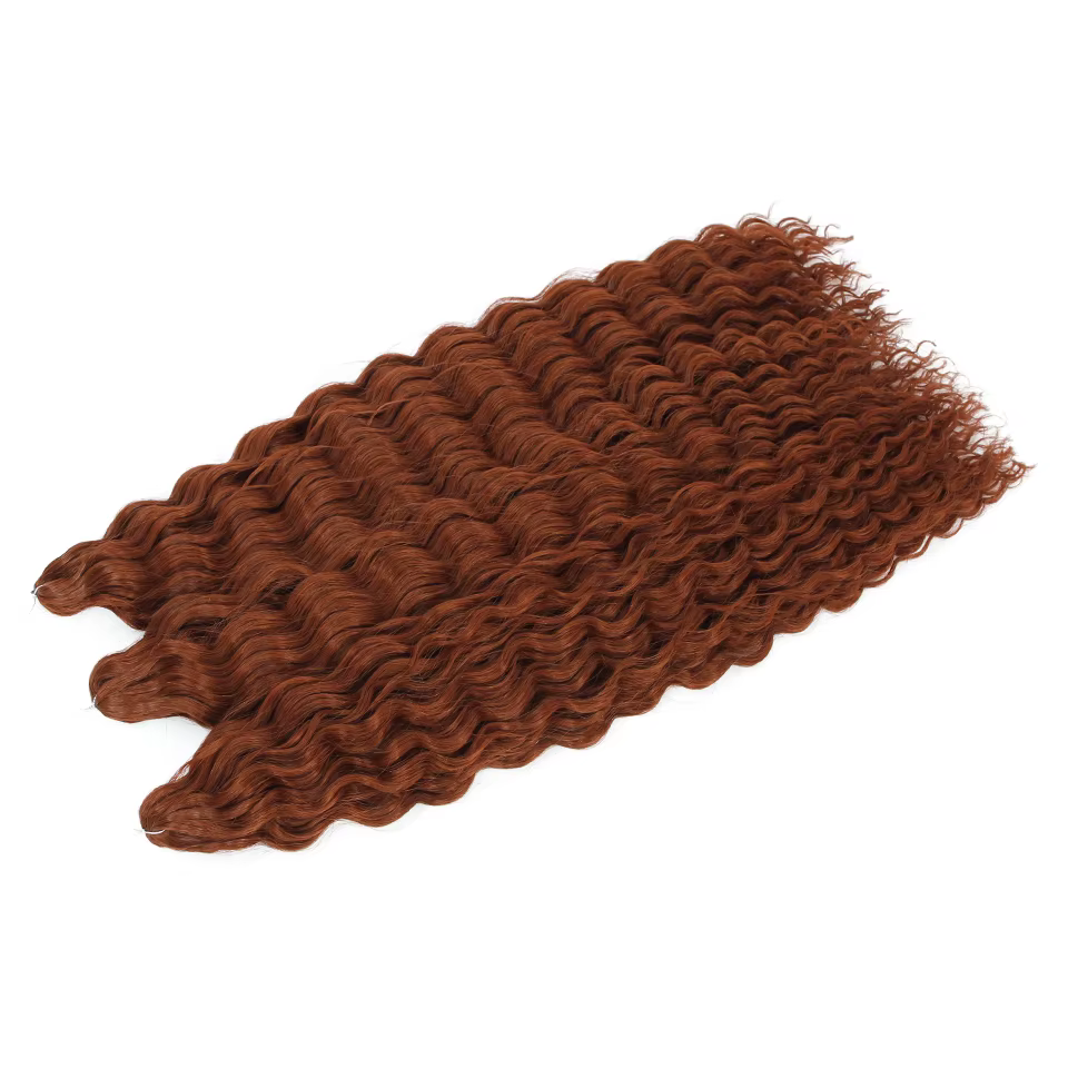 Extensions capillaires synthétiques bouclées bordeaux, boucles Ariel, tresses au Crochet, ombrées vertes ondulées, cheveux Afro torsadés