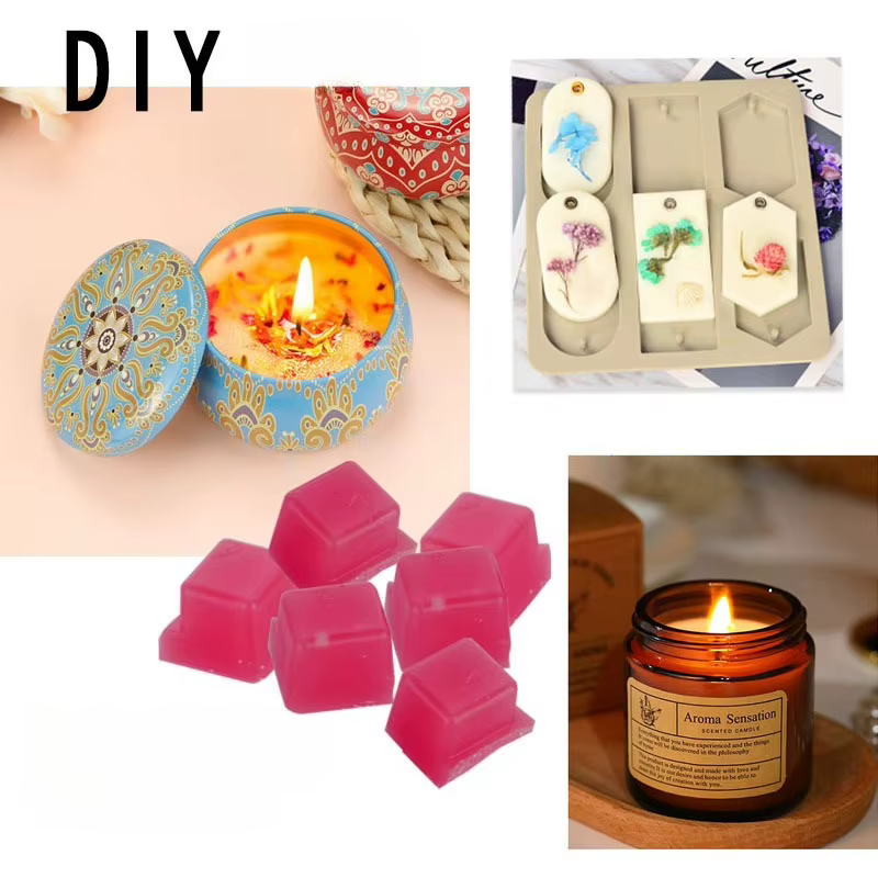 Cubes de cire solides parfumés aux huiles essentielles végétales, matériau pour bougies DIY, purificateur d'air, relaxant, parfum d'ambiance pour la maison, cires fondantes