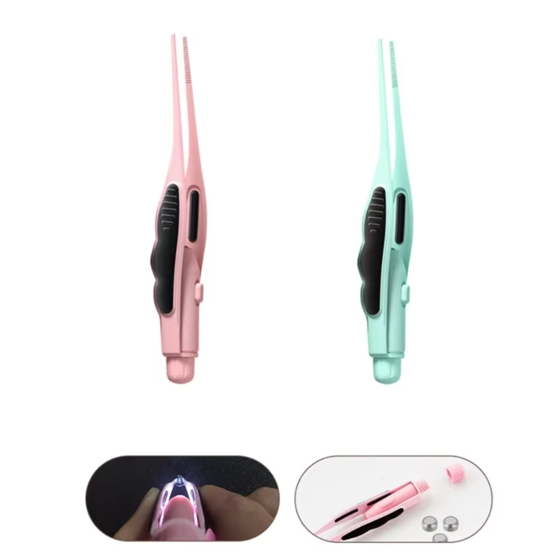 Pince à épiler LED pour cérumen, outil de nettoyage des oreilles pour enfants, outil de nettoyage des oreilles pour adultes, élimination du cérumen
