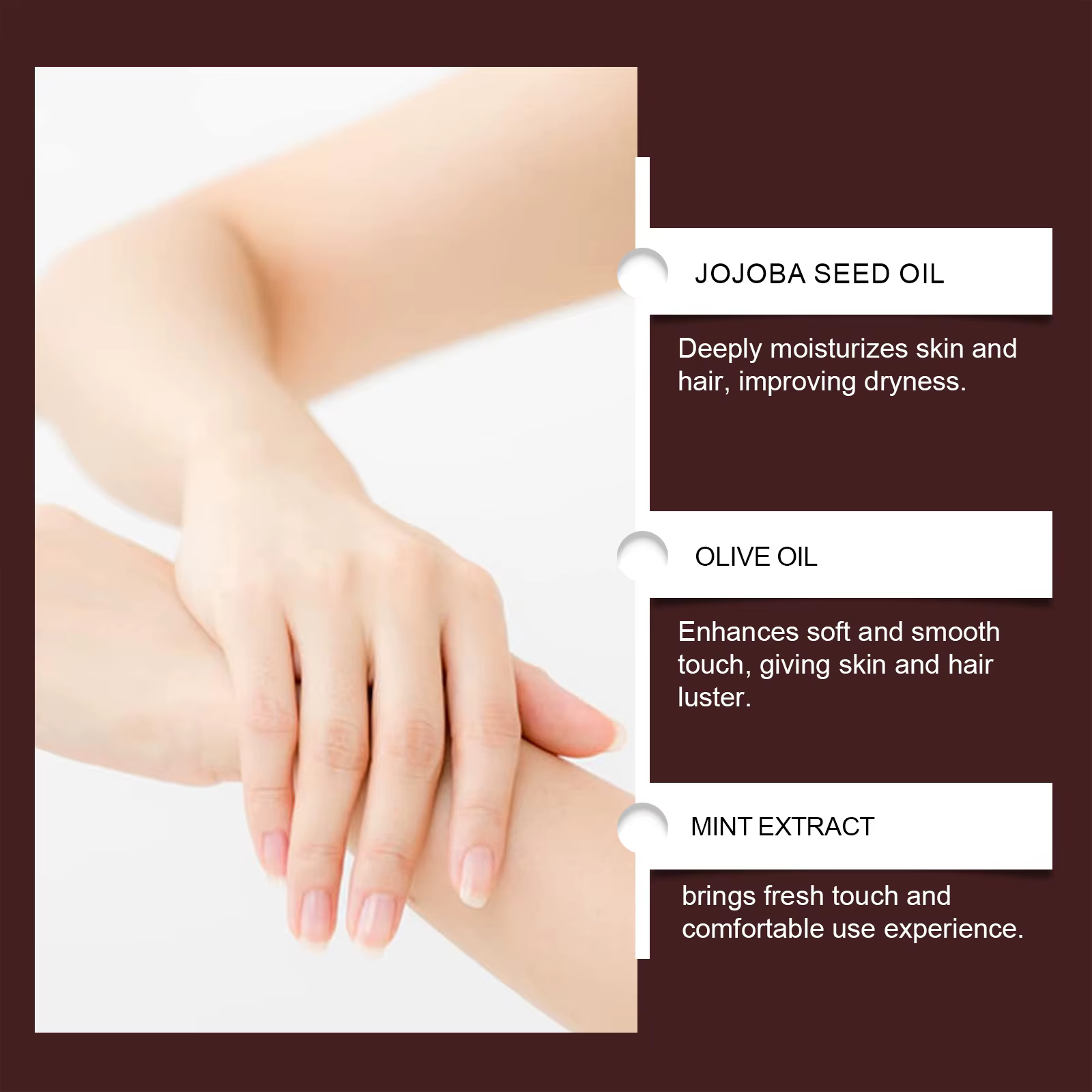 Huile de jojoba naturelle anti-rides