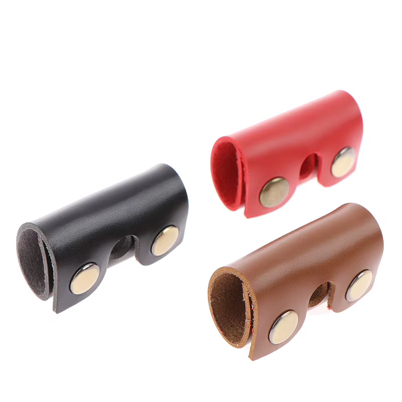 Juste de protection pour tête de rasoir pour hommes, housse de protection pour rasoir de sécurité, housse de protection en cuir, cadeau pour homme, 3 couleurs, 1PC