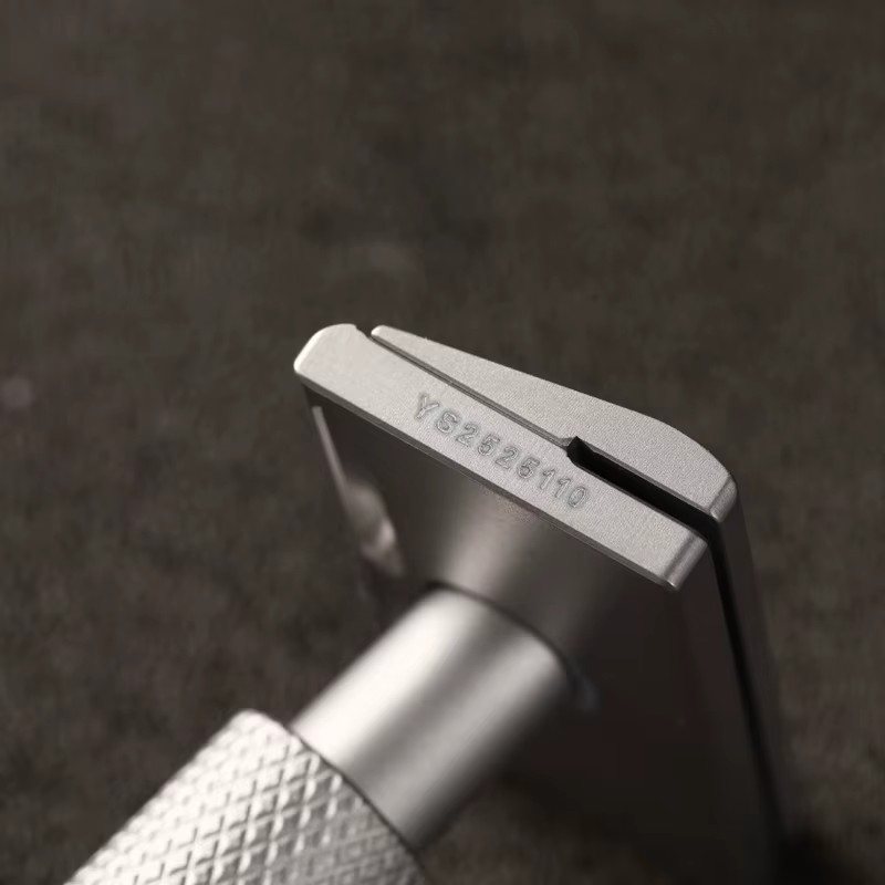 Rasoir de sécurité YAQI 2026 Aileron GEM Blade - Rasoir traditionnel à 3 plaques pour un rasage lisse et confortable