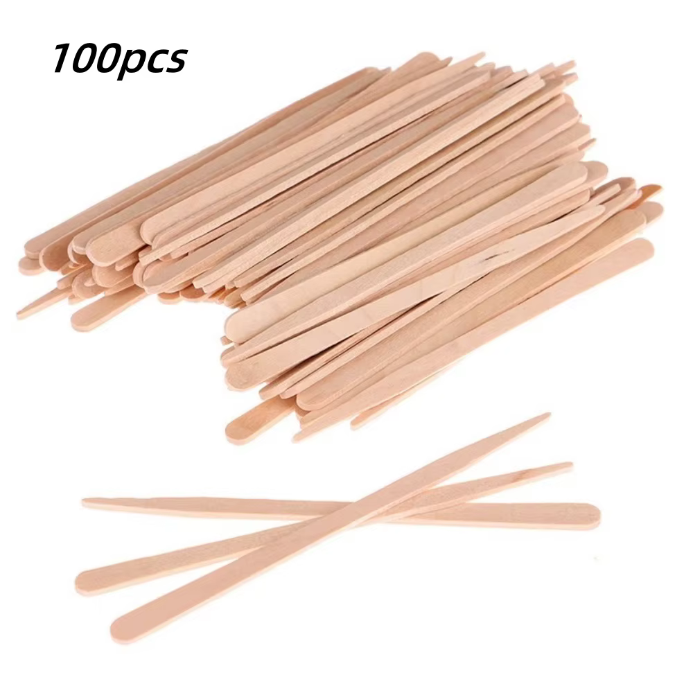 100 pièces femme en bois épilation bâton jetable