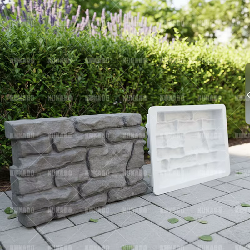 Clôture de parterre de fleurs, brique, moule en ciment, rénovation de cour, ceinture verte, Imitation pierre, brique ancienne, produits en béton préfabriqués