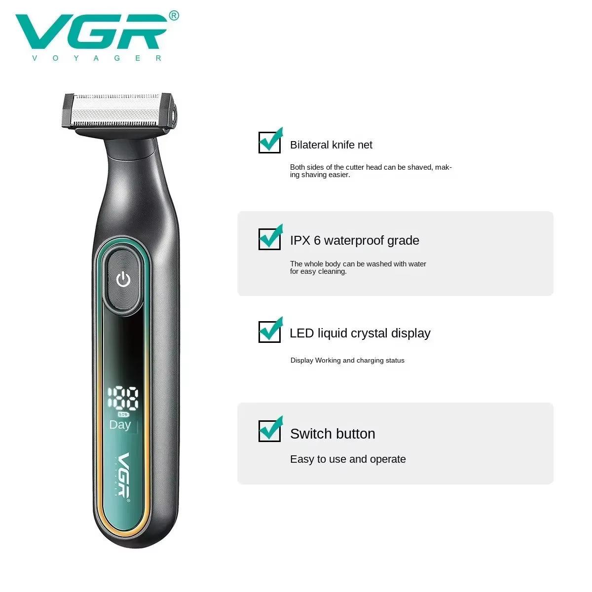 VGR rasoirs électriques hommes rasoir homme