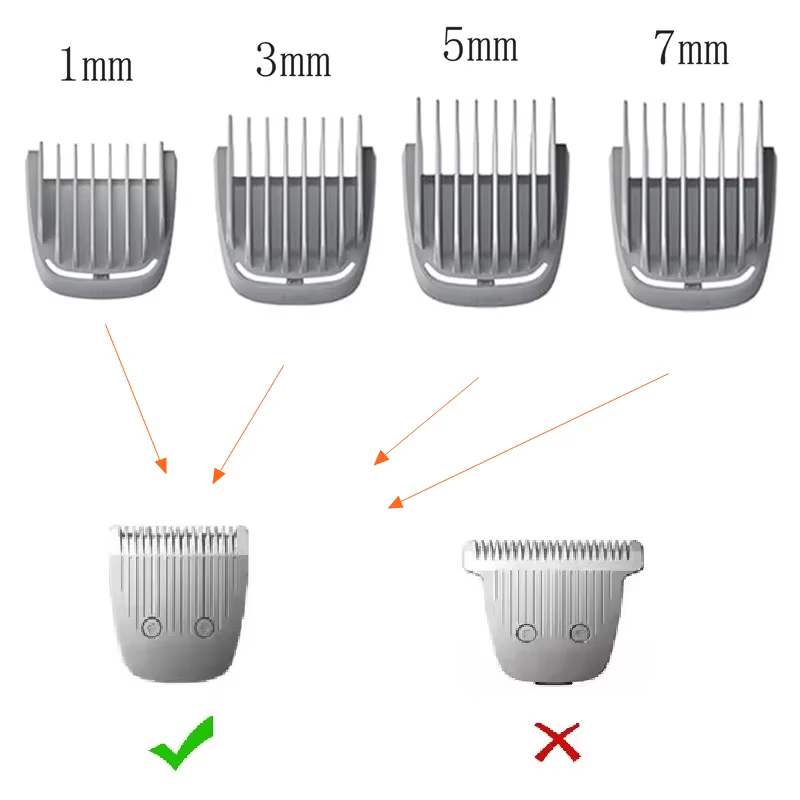 Peigne de guidage de barbe 1-3-5-7mm