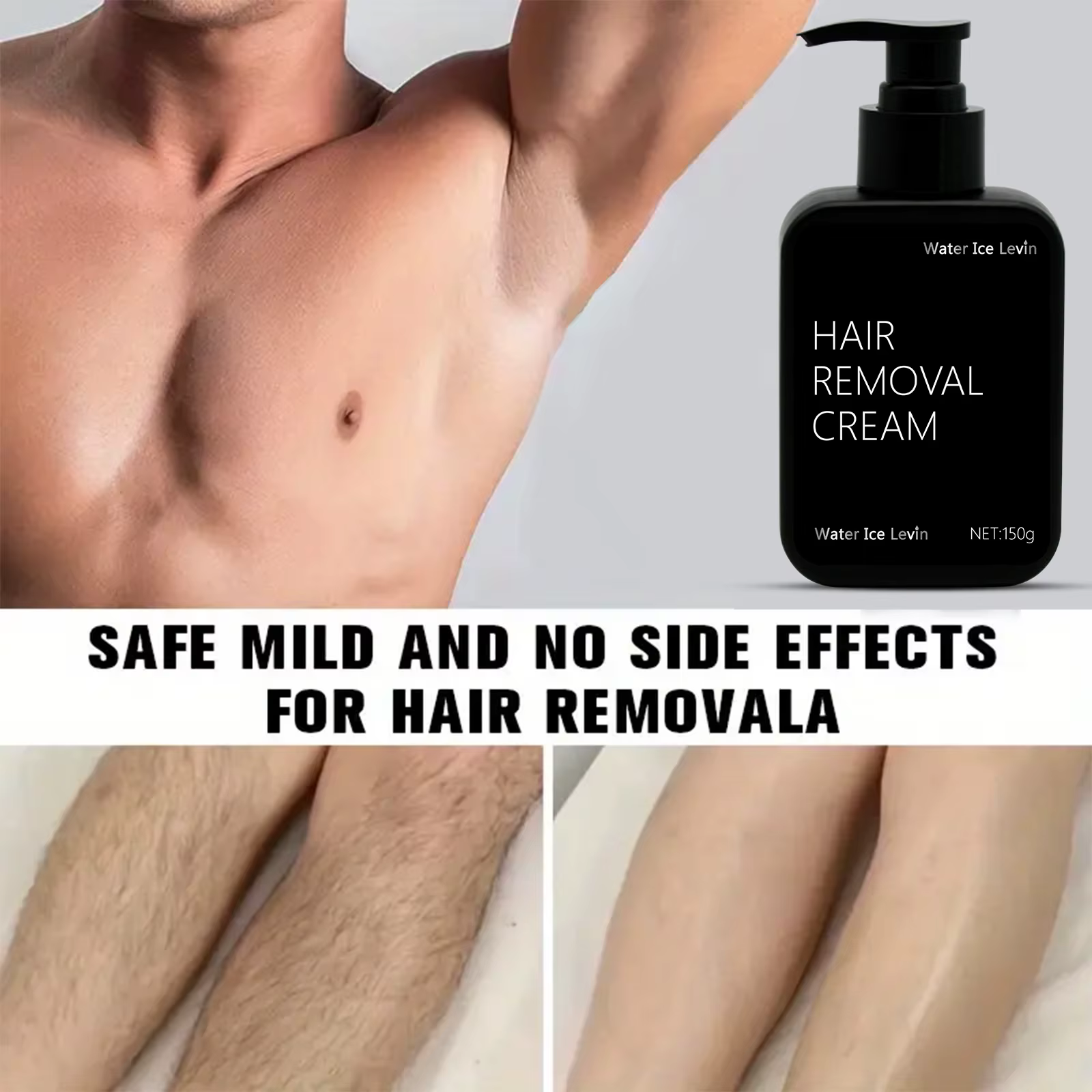 Crème d'épilation permanente épilateur