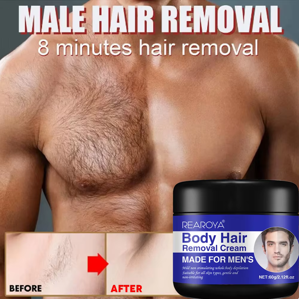 Crème d'épilation indolore pour hommes